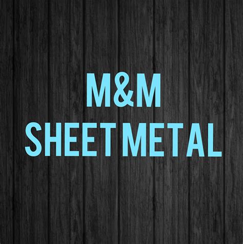 m&m sheet metal|m symbol meaning.